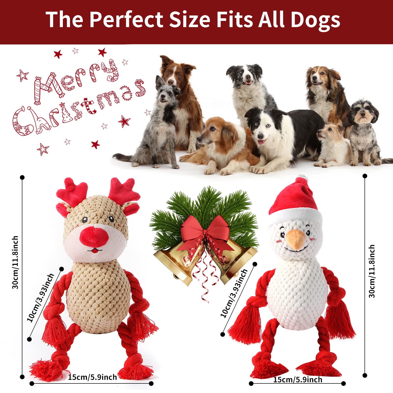 Chngeary durable soft cotton plush material for long-lasting play