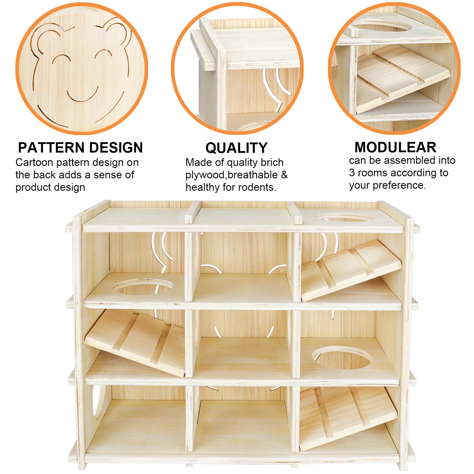 Chngeary hamster wooden materials close-up highlighting durable wear-resistant wood