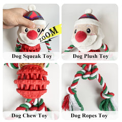 Chngeary Santa interactive dog toy, encourages play and companionship during holiday season.