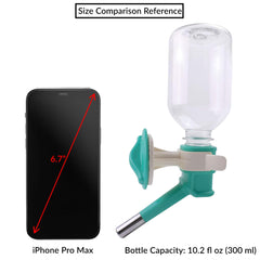 Choco Nose 10.2oz aqua bottle shows generous capacity