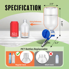 Choco Nose No-Drip leakproof-nozzle ensures steady water flow with minimal spills.