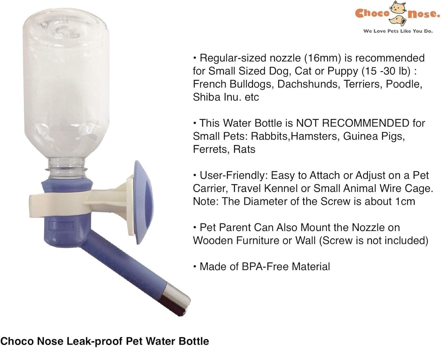 Choco Nose no-drip nozzle close-up highlights leak-proof design for clean homes.