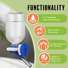 Choco Nose No-Drip nozzle-closeup highlights secure, leakproof design for clean water daily.
