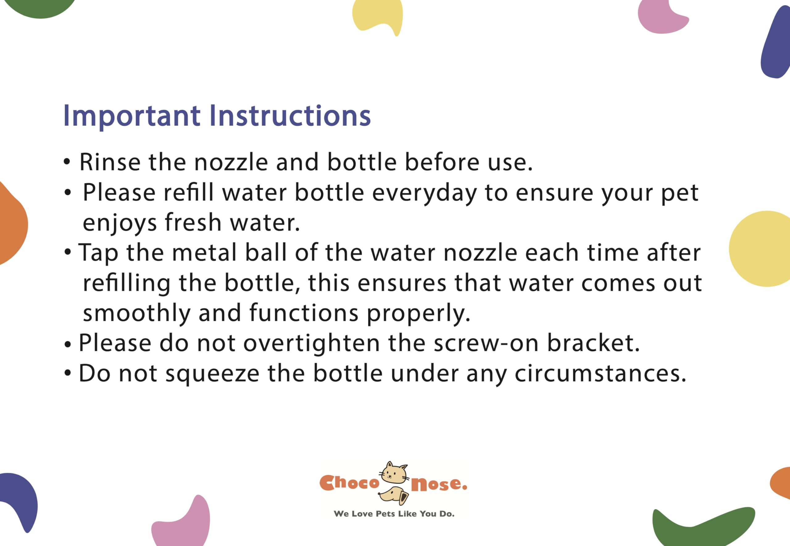 Choco Nose wall-mount bracket option shown for secure fit