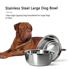 CHOEMORE big-capacity dog bowl showing capacity for water and food