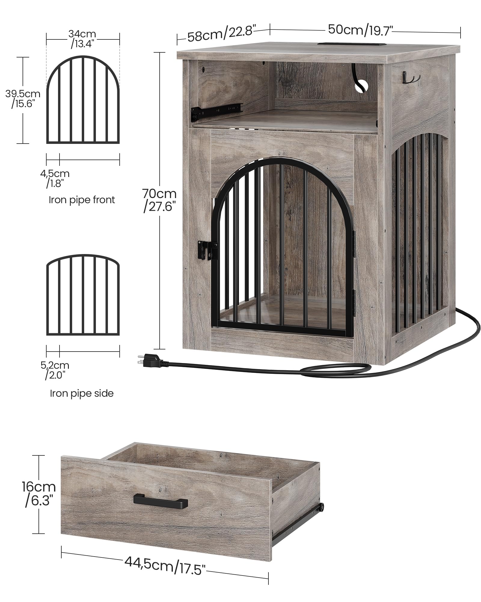 CHOEZON dog crate small breed interior provides a cozy resting space for small dogs.