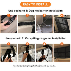 Choicons Car Ceiling Cargo Net displayed for extra storage and organization