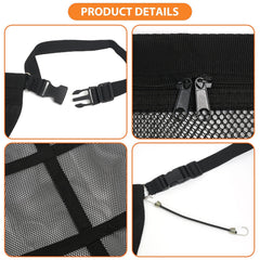 Choicons Dog Car Barrier bottom hooks fastened for stable mid-seat positioning
