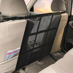 Choicons Dog Car Barrier front view showing a secure barrier for pets during travel