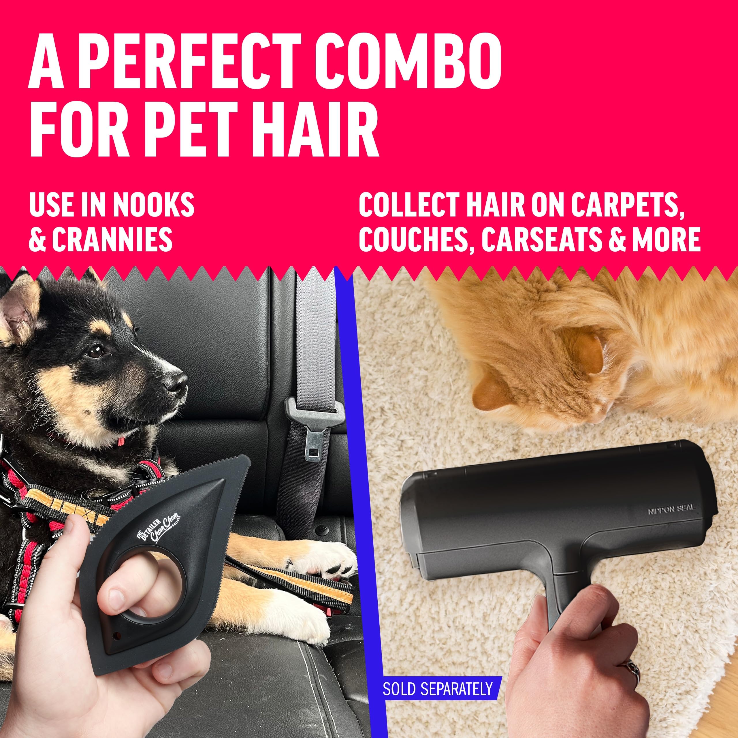 ChomChom Detailer eco-friendly design reduces waste during fur pickups.