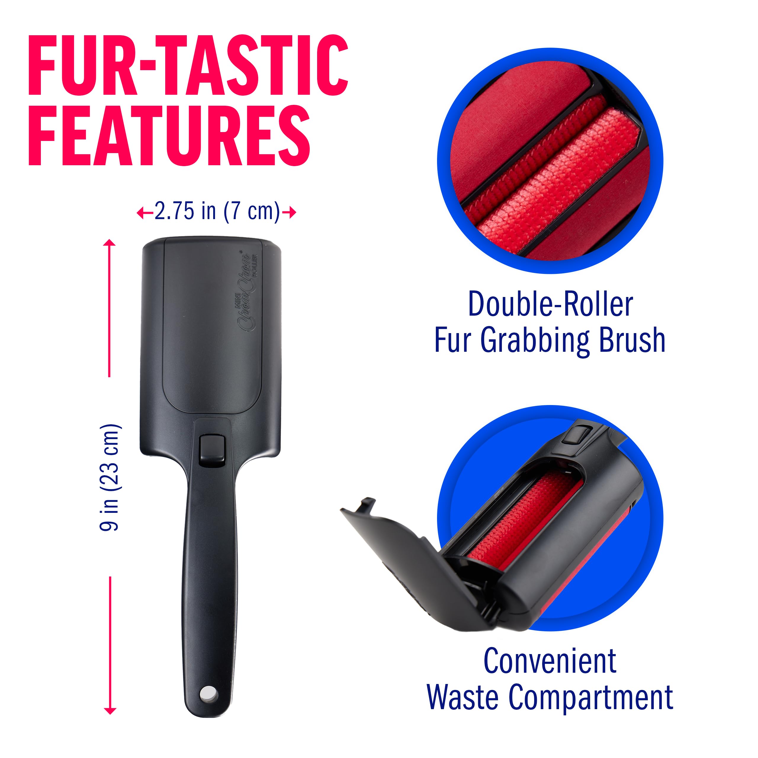 ChomChom Mini Roller tackles cat fur on upholstery