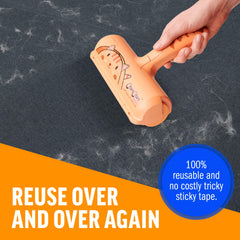 ChomChom Roller car-hair-removal keeps the vehicle interior fur-free.