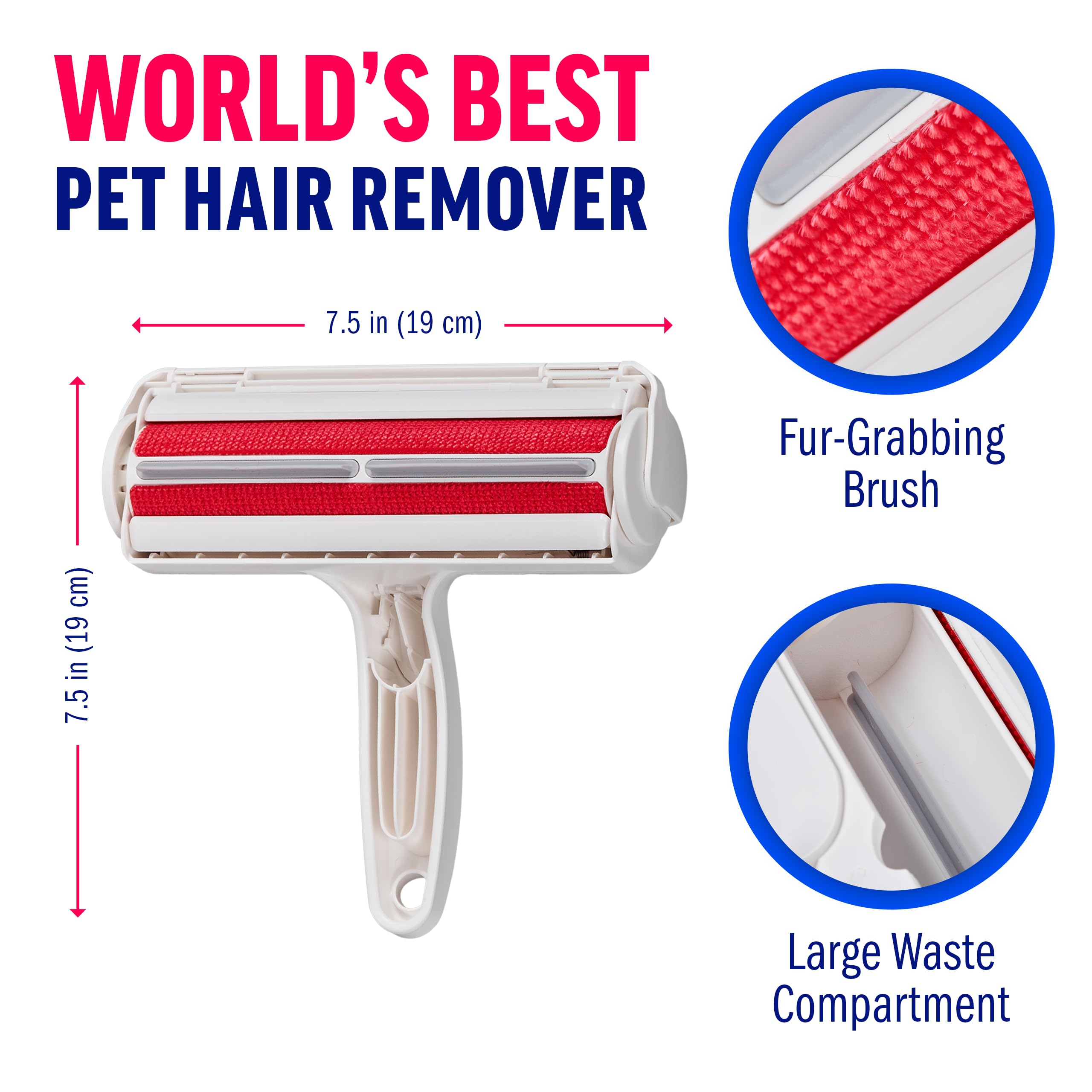 ChomChom Roller easy-release-button enables quick emptying after cleaning.