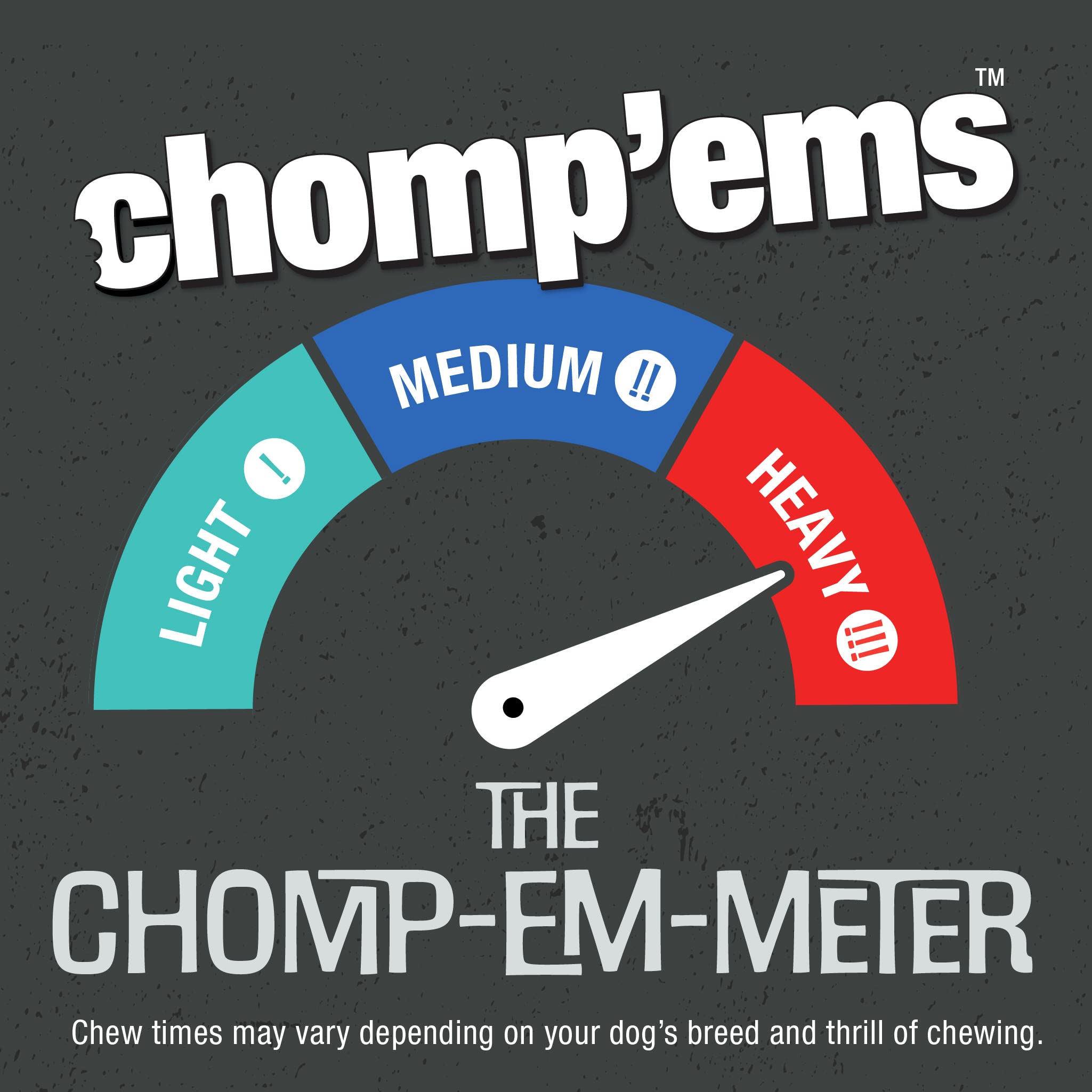CHOMP 'EMS USA lab tested badge signals safety and quality