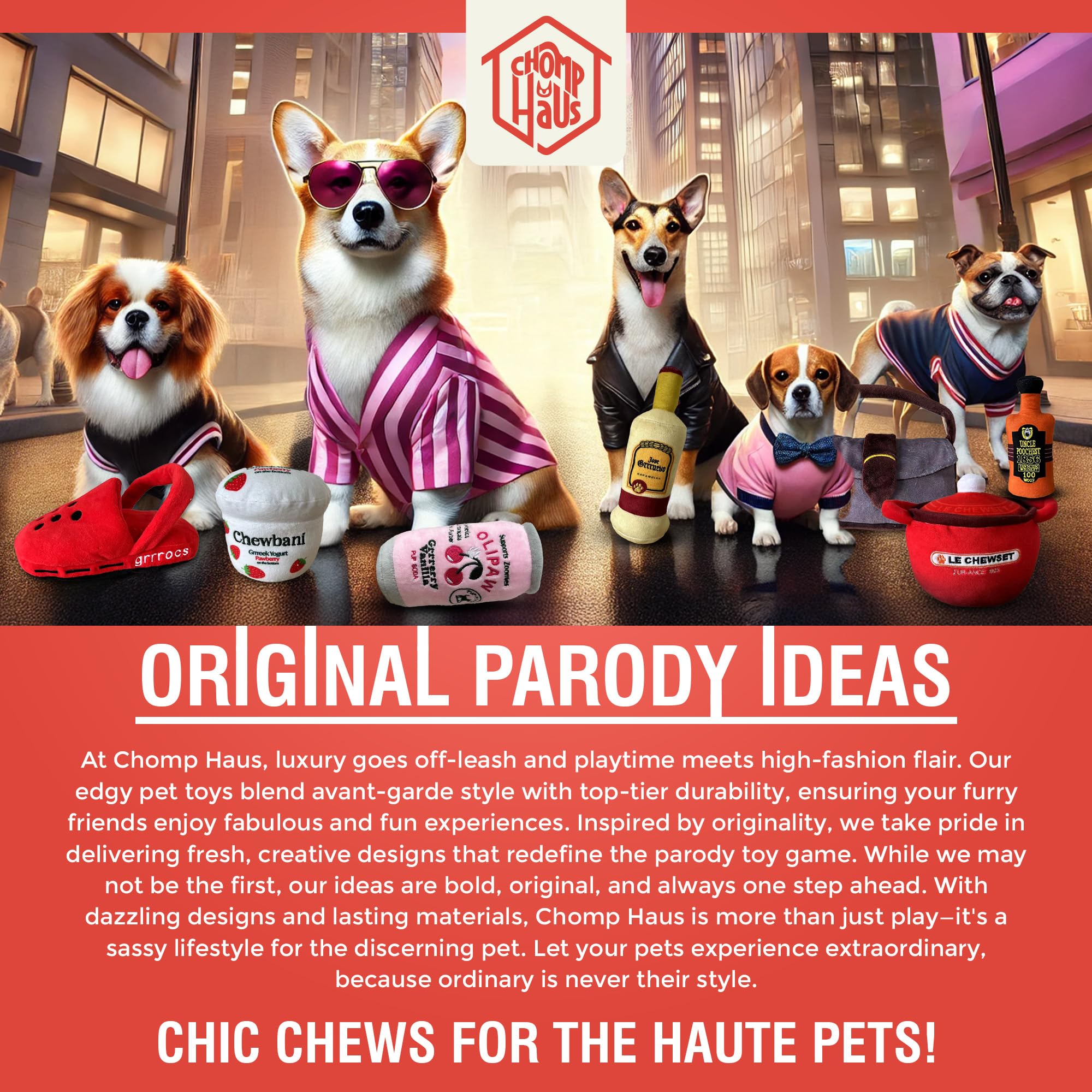 Chomp Haus Arfiation Gin gift-ready packaging appeals to dog lovers