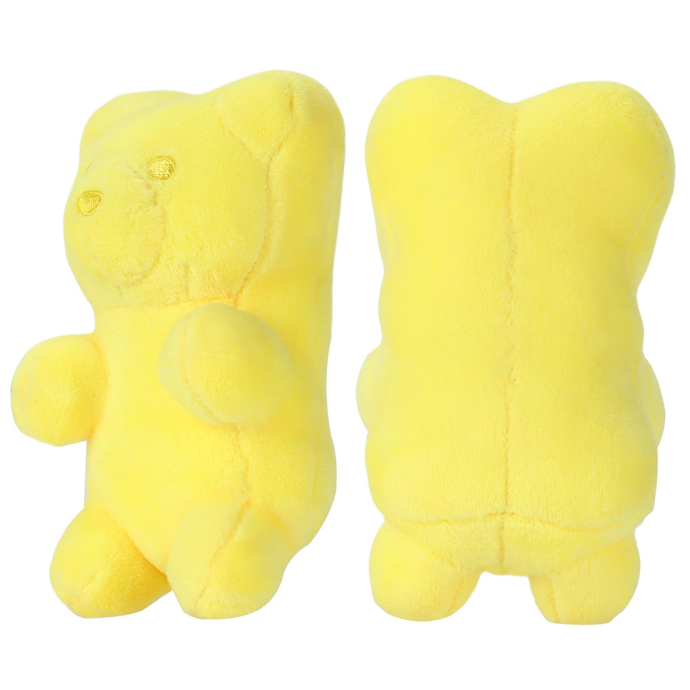 Chomp Haus gummy bear toy with hidden squeaker for interactive fun.