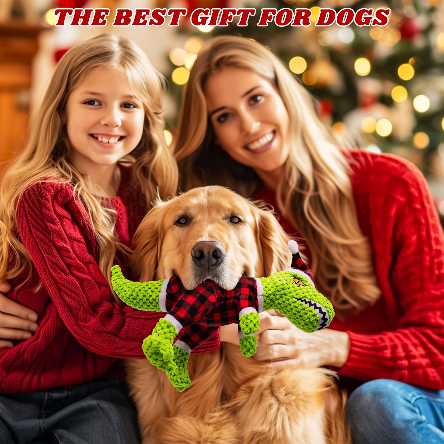 Chongqile Christmas dinosaur strengthens supervised play while easy-to-clean after use.
