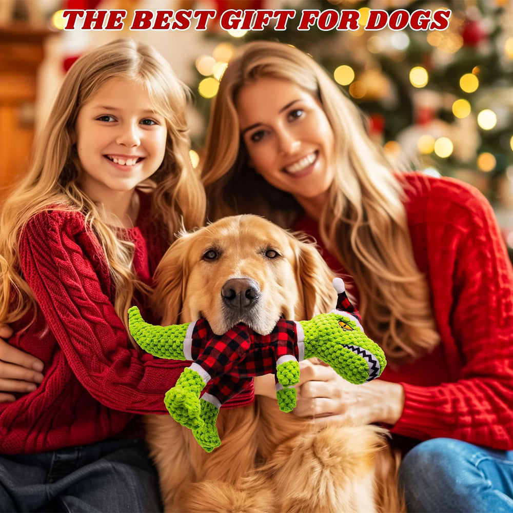 Chongqile Christmas dinosaur strengthens supervised play while easy-to-clean after use.