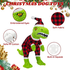 Chongqile squeaky dinosaur toy invites interactive play and crinkle-paper surprises.