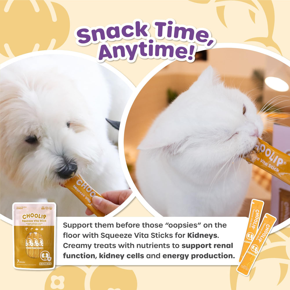 Choolip Squeeze Vita Stick grain-free formulation supports gentle digestion.