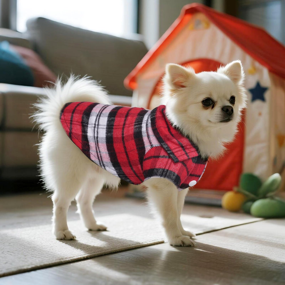 Choyaxo button-up dog clothes eases dressing and snug fit