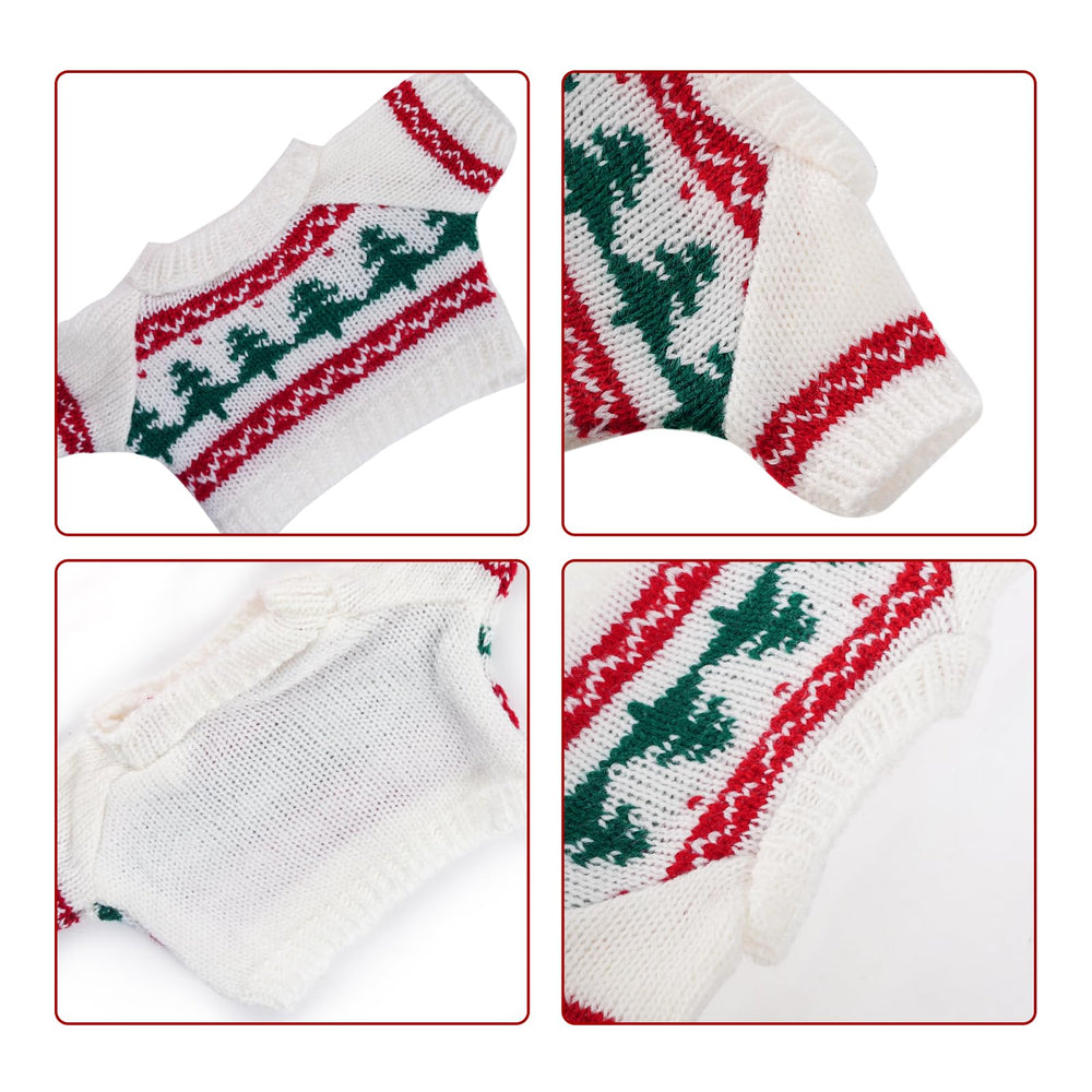 Choyaxo Christmas small animal sweater elastic breathable material enhances wearability in winter.