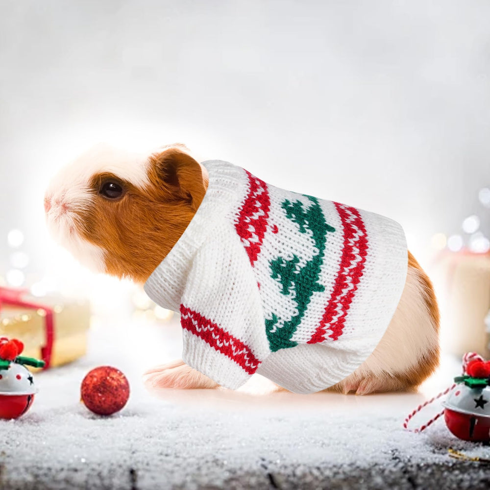 Choyaxo Christmas small animal sweater packaged contents showing 4-piece set.