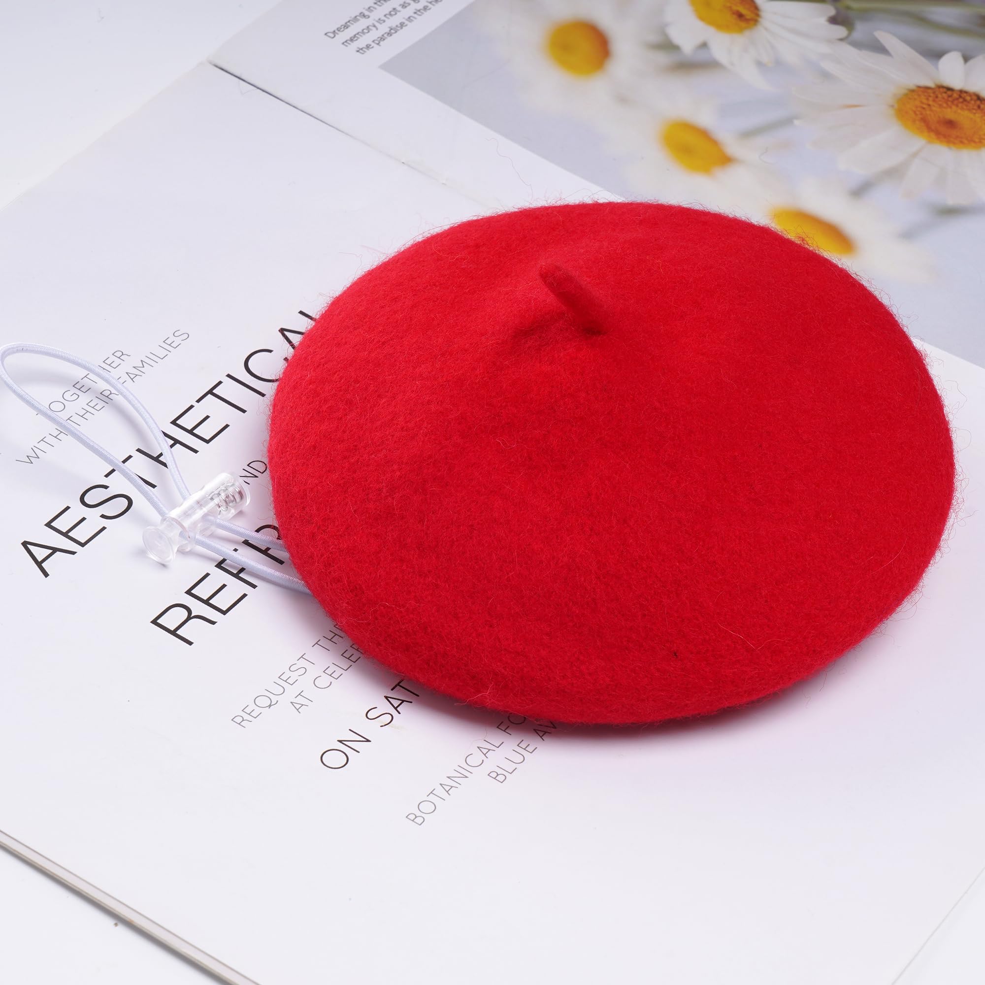Choyaxo dog beret decorative elements add charm for photos