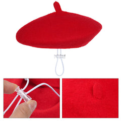 Choyaxo dog beret elastic drawstring for adjustable, comfortable sizing