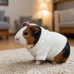 Choyaxo guinea pig sweater red back view demonstrates simple design for gifting.