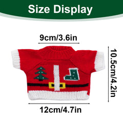 Choyaxo six-piece Christmas sweaters in red, white, green hues for holiday outfits