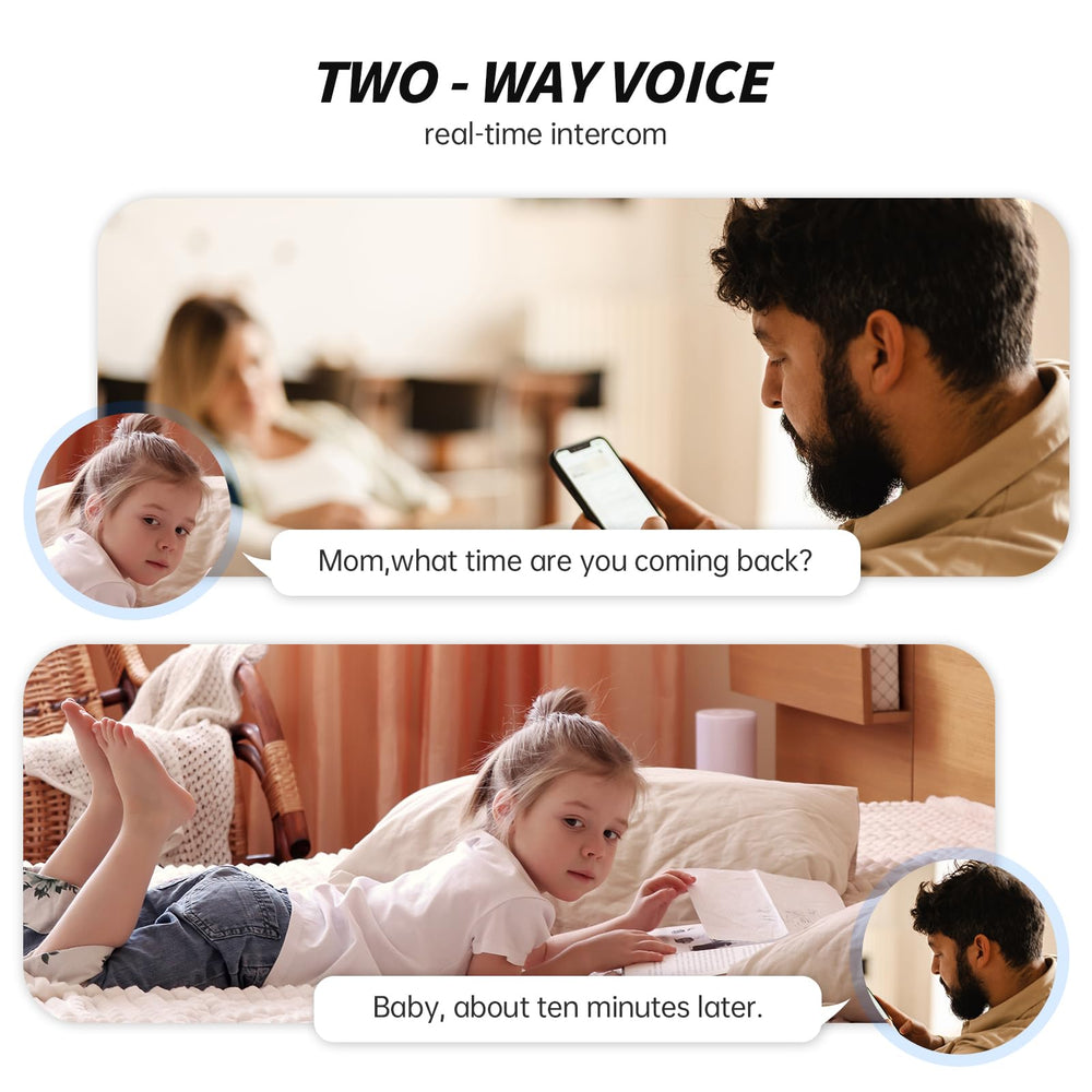 Chpuss Indoor Camera Robot 2-way audio for real-time conversations