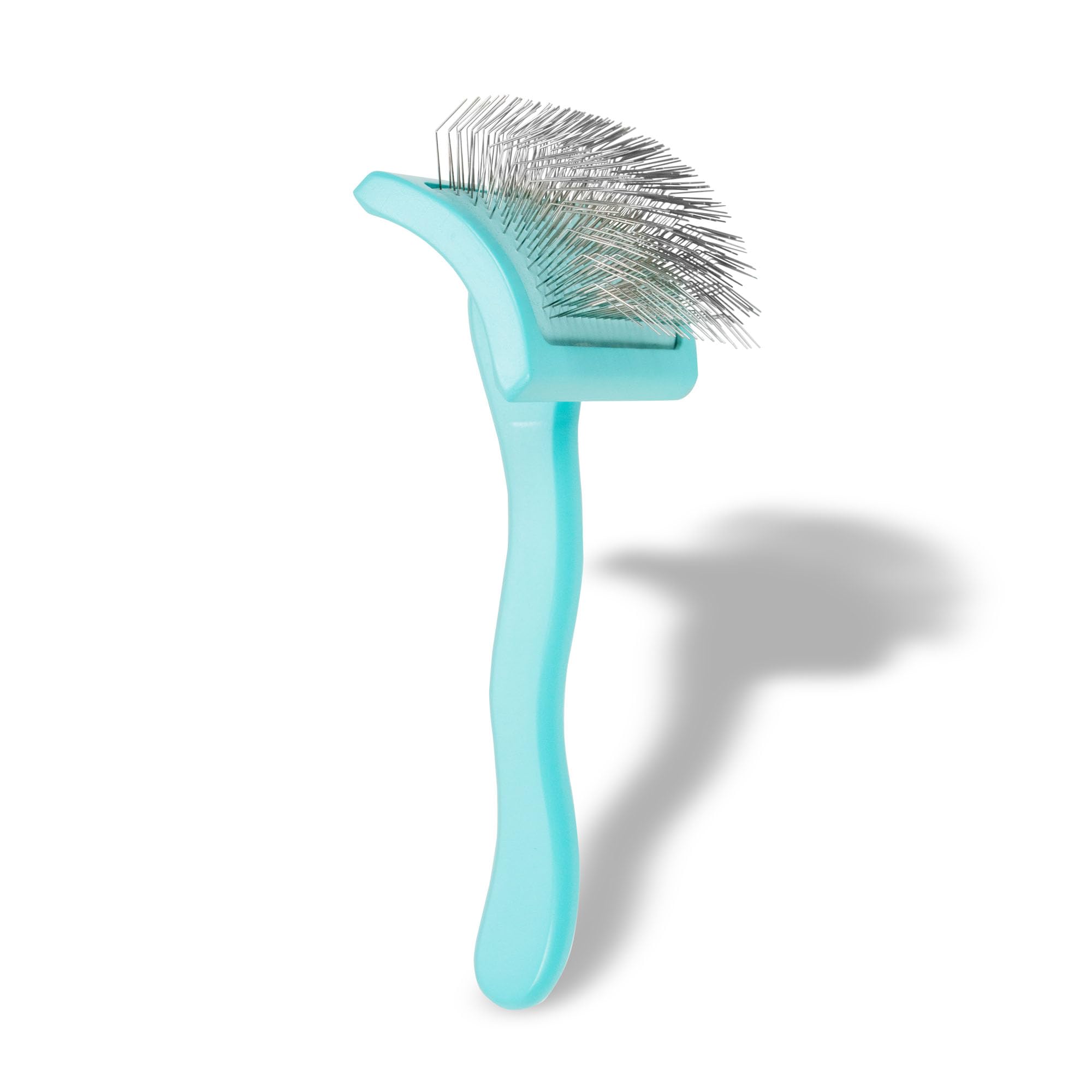 Chris Christensen Big G Dog Slicker teal brush professional-grade design for home grooming.