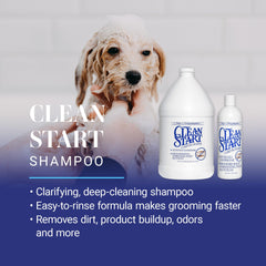 Chris Christensen Clarifying Shampoo lather shows residue removal for coat clarity