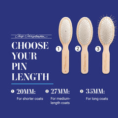 Chris Christensen ground and polished tips reduce snags for gentler brushing