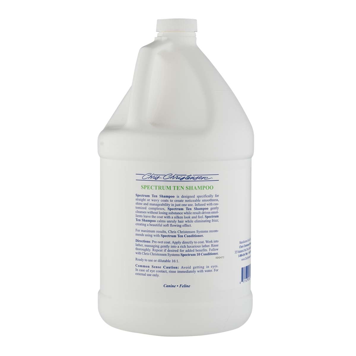 Spectrum Ten shampoo being applied to coat for easy grooming and slip during brushing.