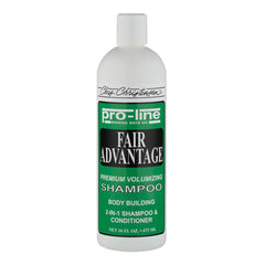 Chris Christensen Pro-Line Fair Advantage bottle showing conditioning for a glossy coat.