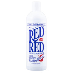 Chris Christensen Red on Red shampoo bottle highlights warm red color enrichment