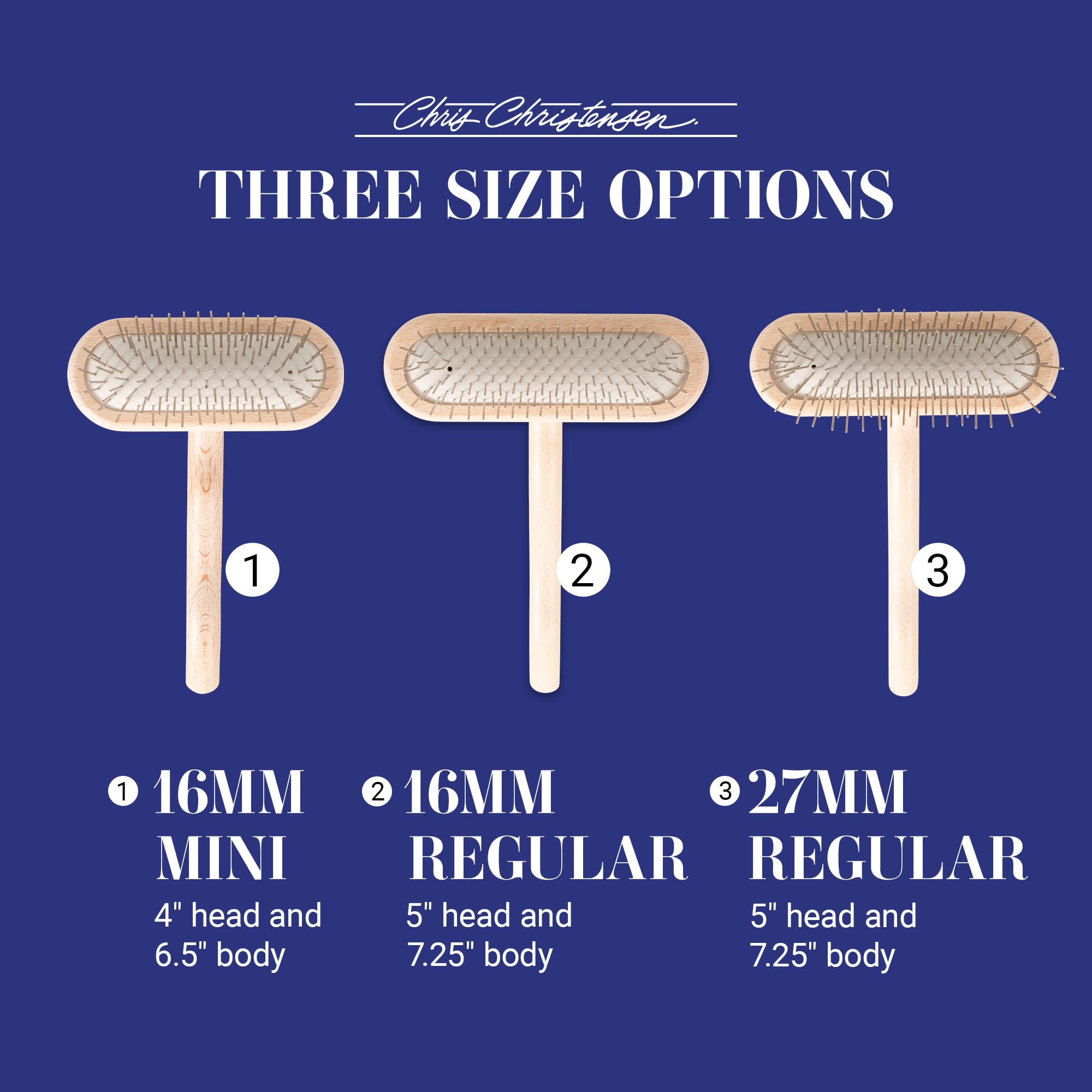 Chris Christensen T-Brush ergonomic design aids comfortable grooming sessions