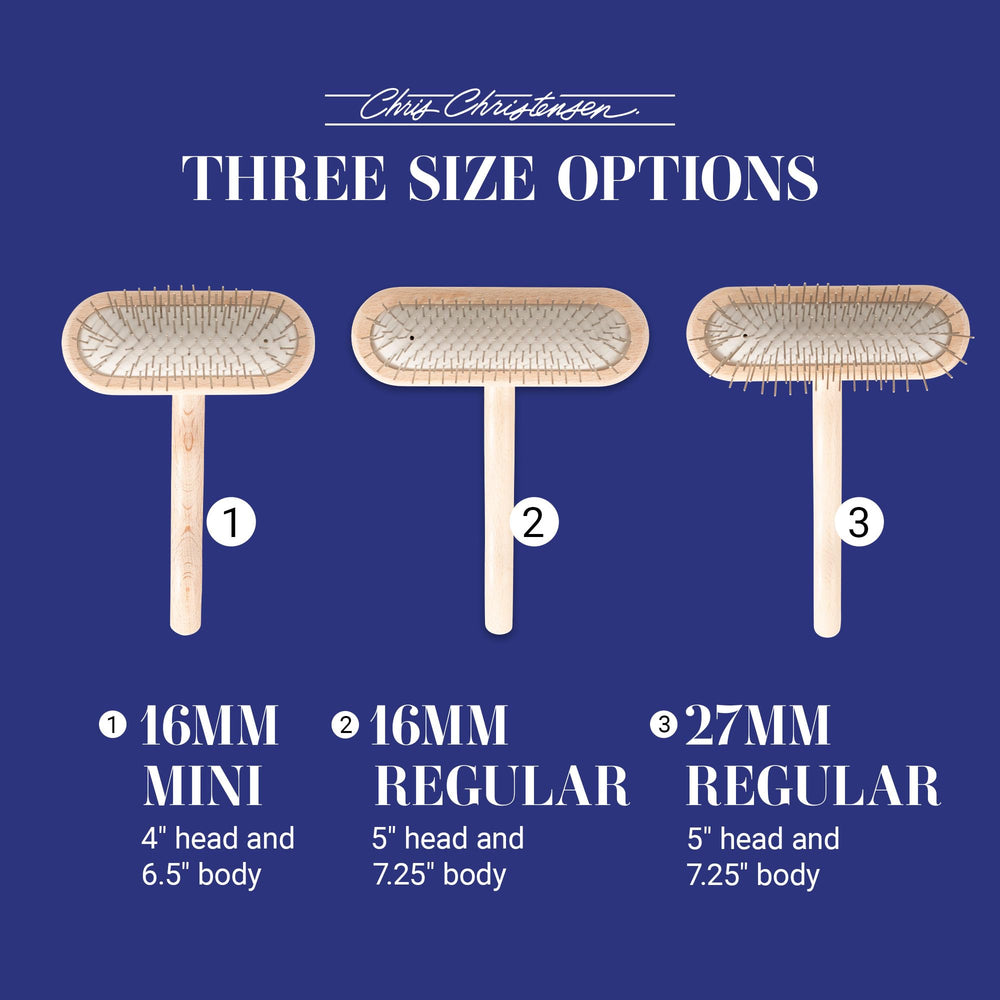 Chris Christensen T-Brush ergonomic design aids comfortable grooming sessions