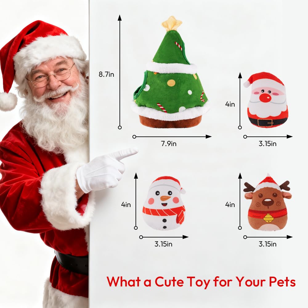 Christmas Dog Toys Holiday Gift idea delivers holiday cheer and safe playtime