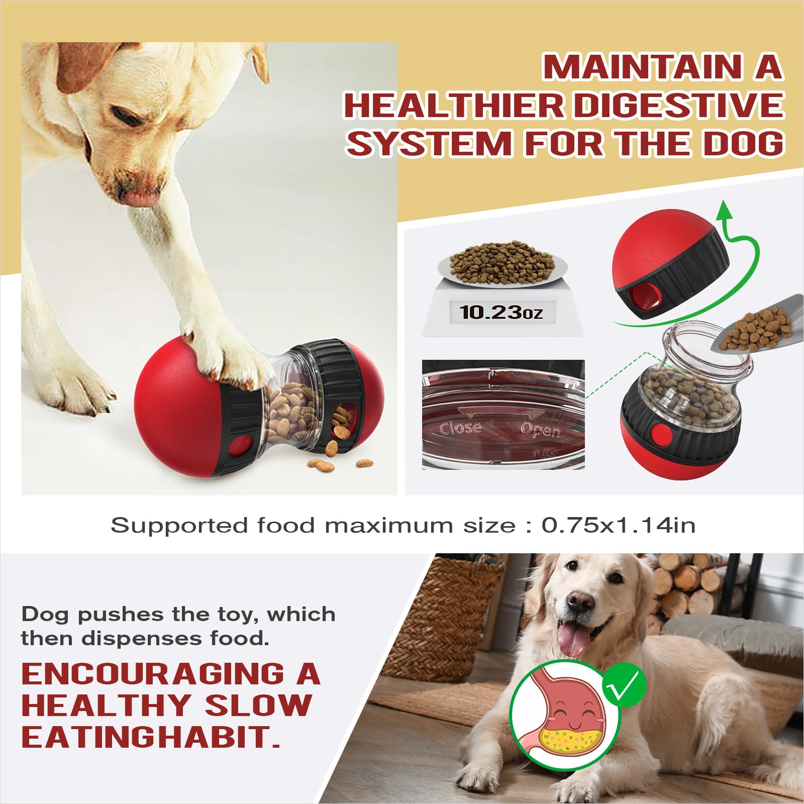 Chronanagese slow-feeder bowl combo set front view emphasizes extended mealtime and canine focus.