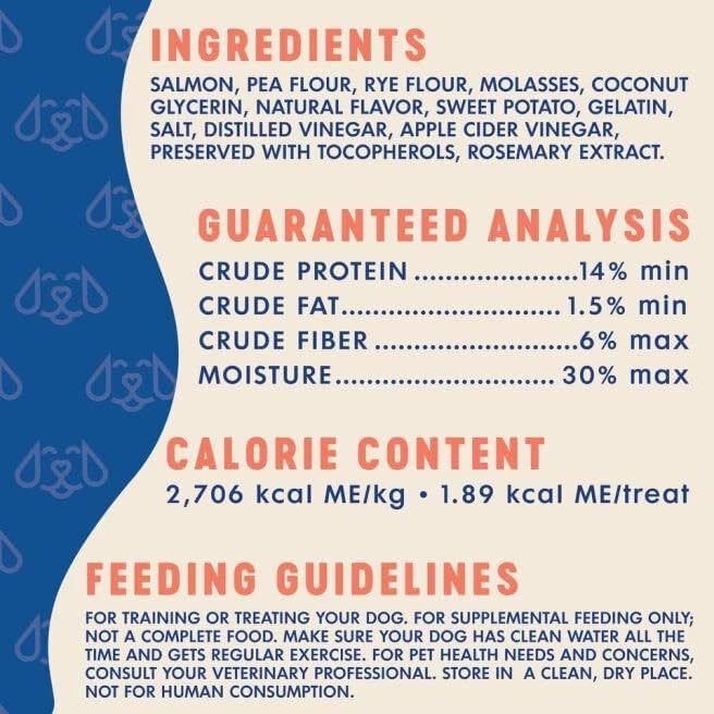 CHRONOS Dog Bites salmon treats image with human-grade quality and real protein