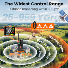 Chtoocy GPS Wireless Dog Fence Training Mode enables immediate recall cues