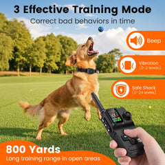 Chtoocy GPS Wireless Dog Fence waterproof collar withstands rain and mud