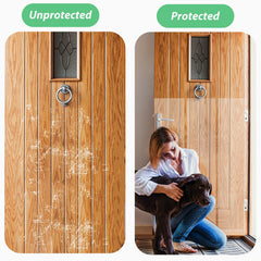 CHUANGSEED adhesive protector being installed on a door frame