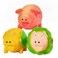 ChubbyPiggies 3-pack squeaky vegetable pig toy set for interactive play and enrichment