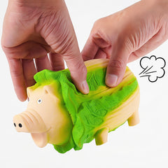ChubbyPiggies durable rubber chew toy for dogs supports safe chewing and teeth health