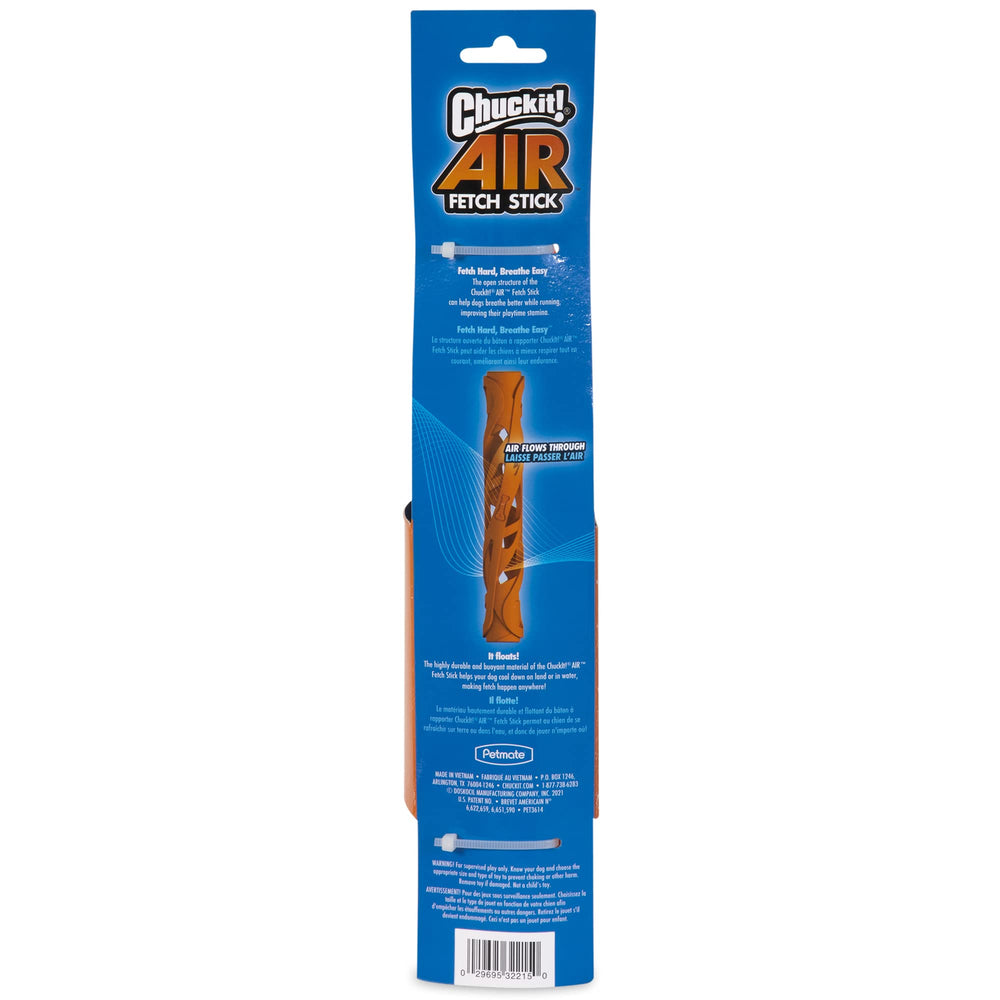 Chuckit! Air Fetch Stick large, brachycephalic-friendly toy supporting easier breathing during play.