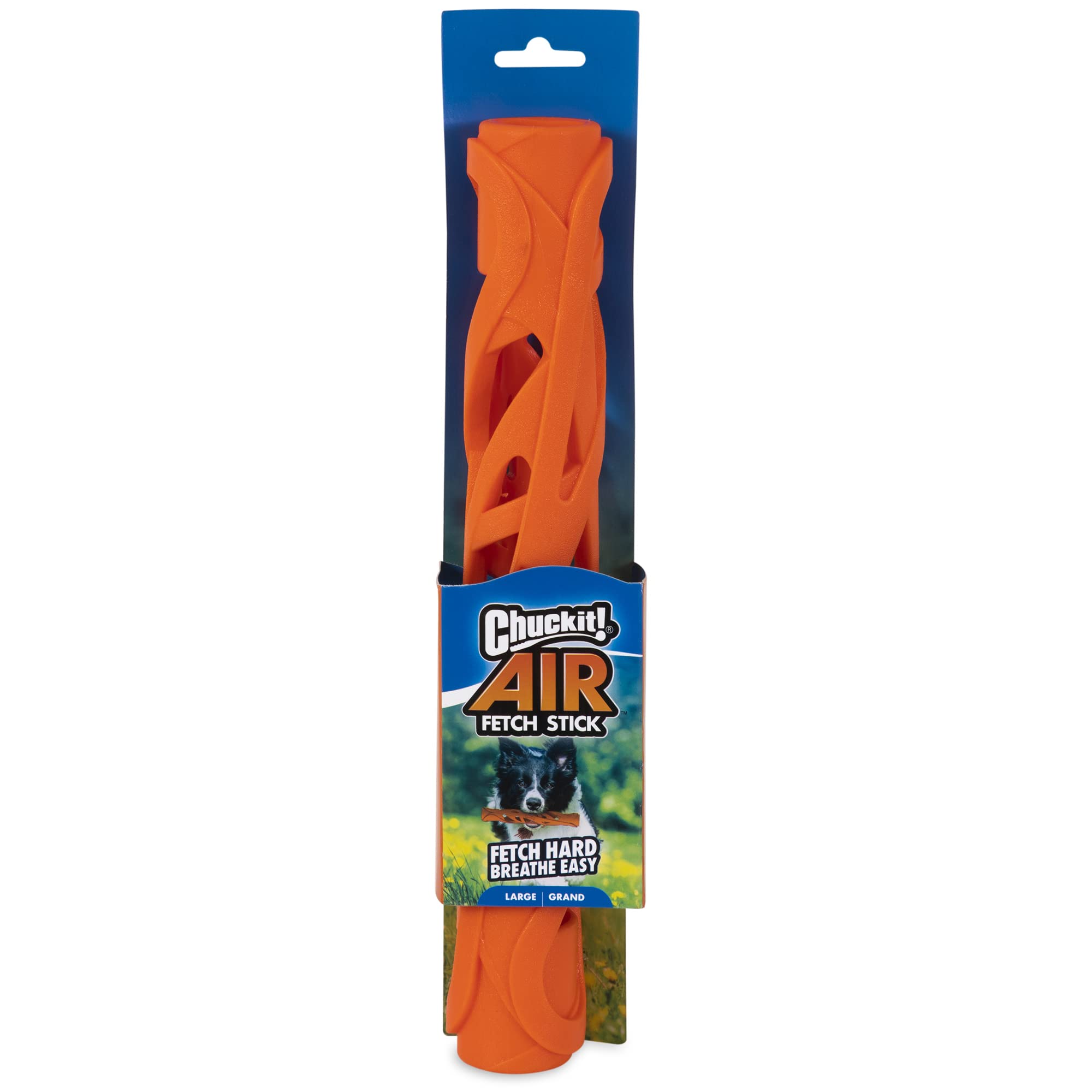 Chuckit! Air Fetch Stick large, lightweight design for quick retrieval and reduced jaw effort.